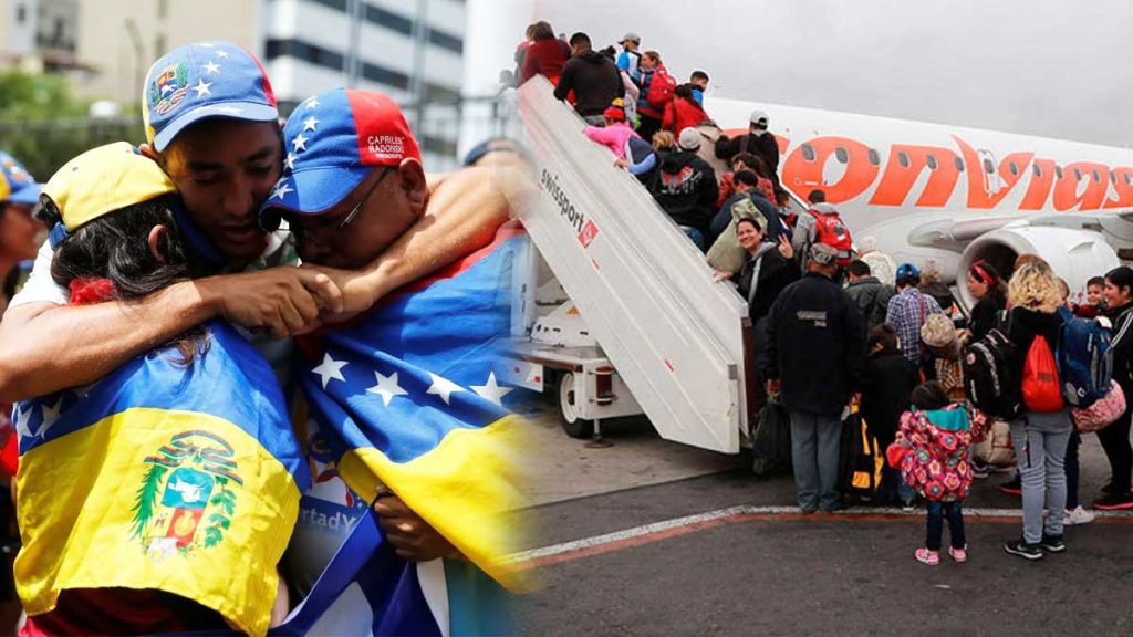 Regresan más venezolanos al país con el Plan Vuelta a la Patria